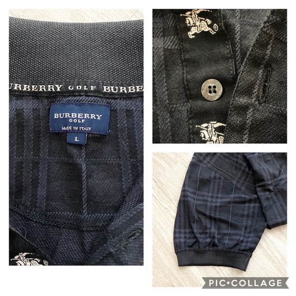 Vintage Burberry Collared T shirt - Picture 3 of 4